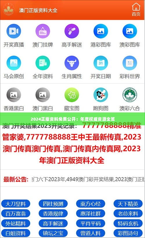 2024正版資料免費(fèi)公開(kāi)，獲取優(yōu)質(zhì)資源的全新途徑，優(yōu)質(zhì)資源獲取新途徑，2024正版資料免費(fèi)公開(kāi)